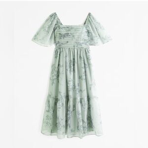 Abercrombie Emerson Angel Sleeve Midi Dress